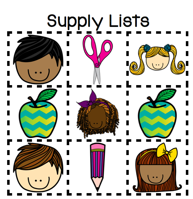 Click here for Supply Lists