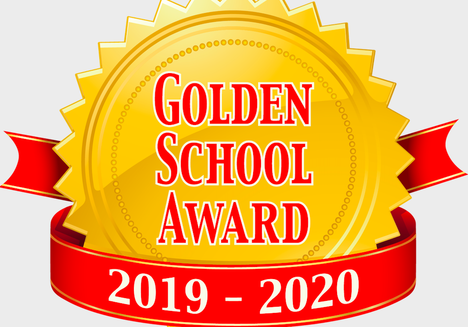 Golden School Award Medallion picture. 2019-2020